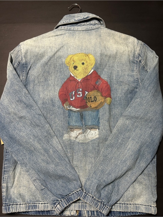 Ralph Lauren Other - VTG  Polo Ralph Lauren Denim Jacket with Yellow Teddy Bear Graphic Size M New